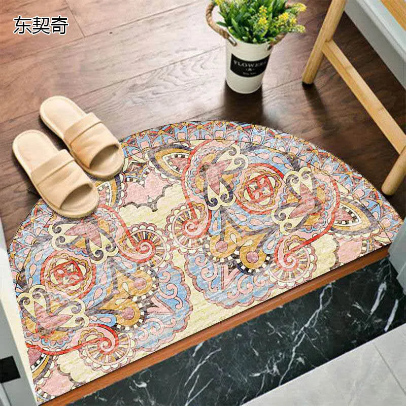 Befez | Rustic Anti-Slip Half Circle Door Mat