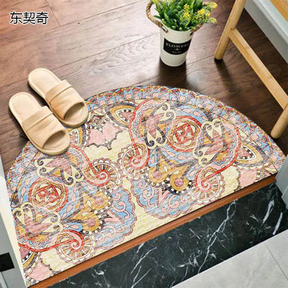 Befez | Rustic Anti-Slip Half Circle Door Mat