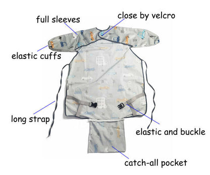 Befez | Kids Waterproof Long Sleeve Bib