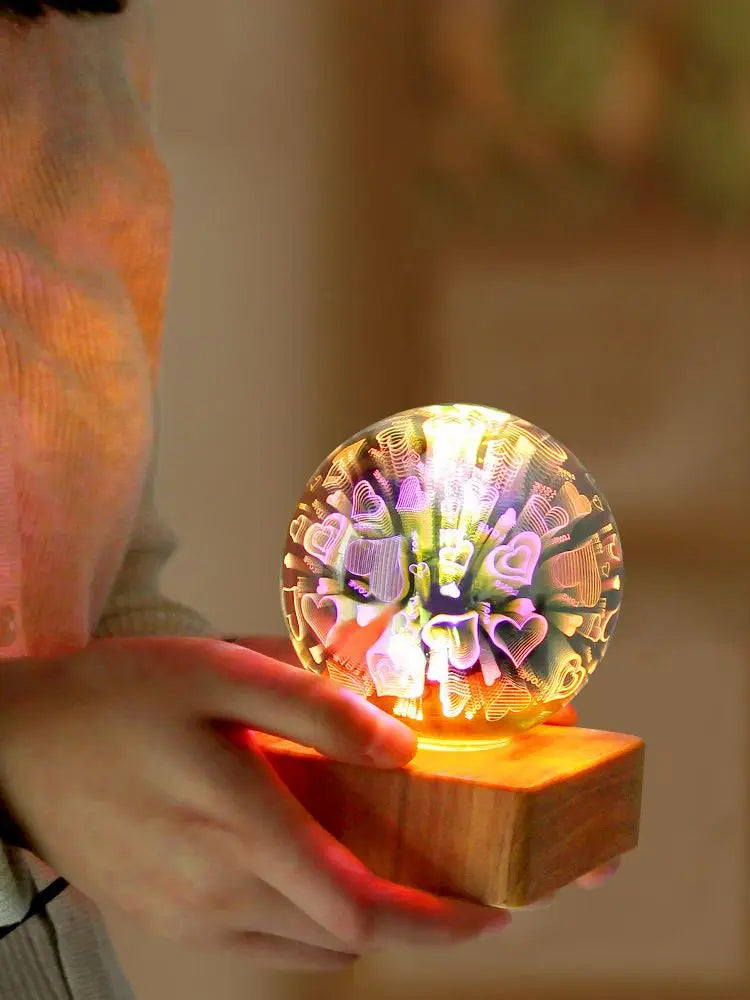 Colorful 3D Star Night Lamp with USB LED Light