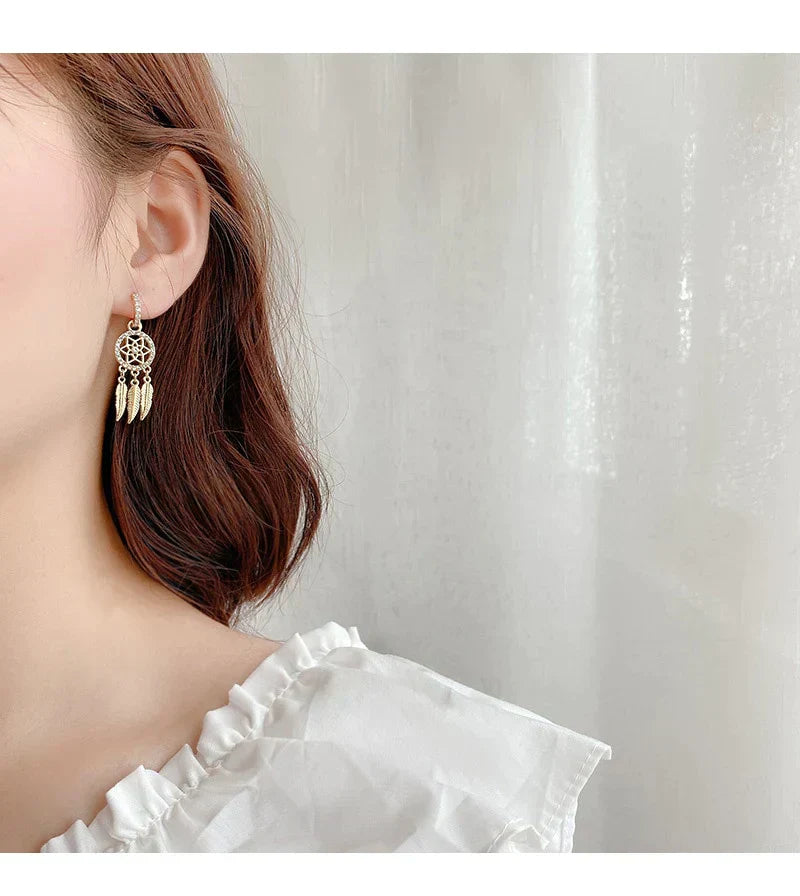 Luxurious 14k Gold Drop Earrings