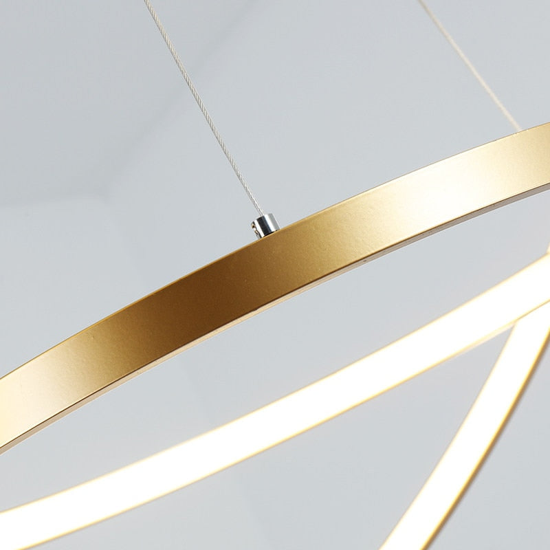 Circle Crystal Pendant Light