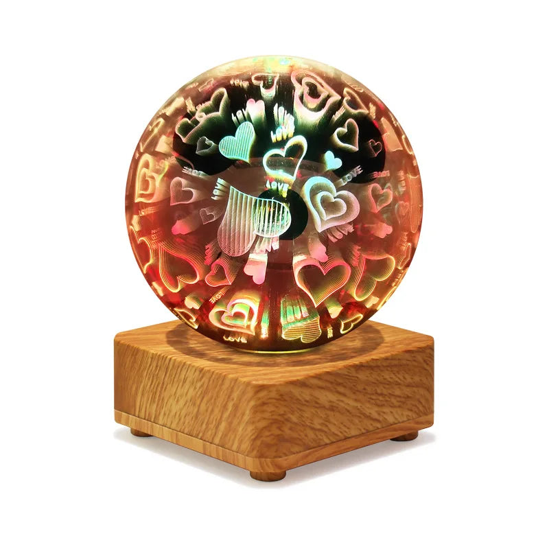 Colorful 3D Star Night Lamp with USB LED Light