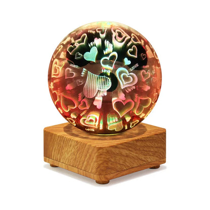 Colorful 3D Star Night Lamp with USB LED Light
