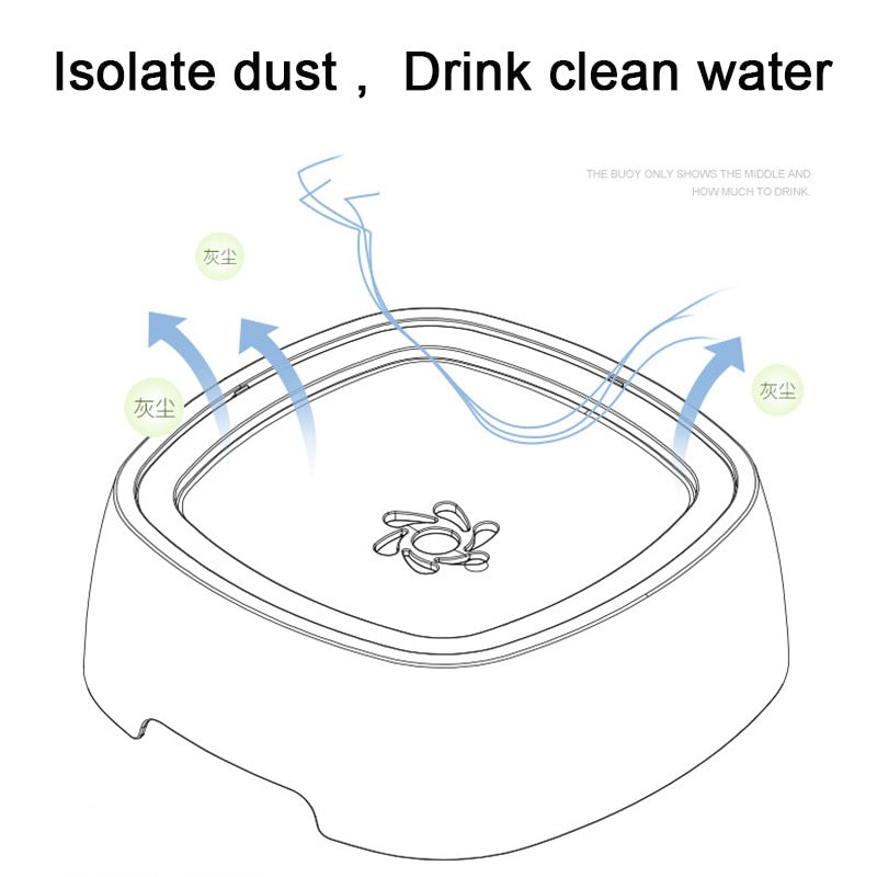 Spill Proof Pet Water Bowl Dispenser