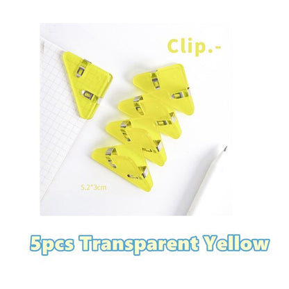 Colorful Page Triangle Bookmark Clip