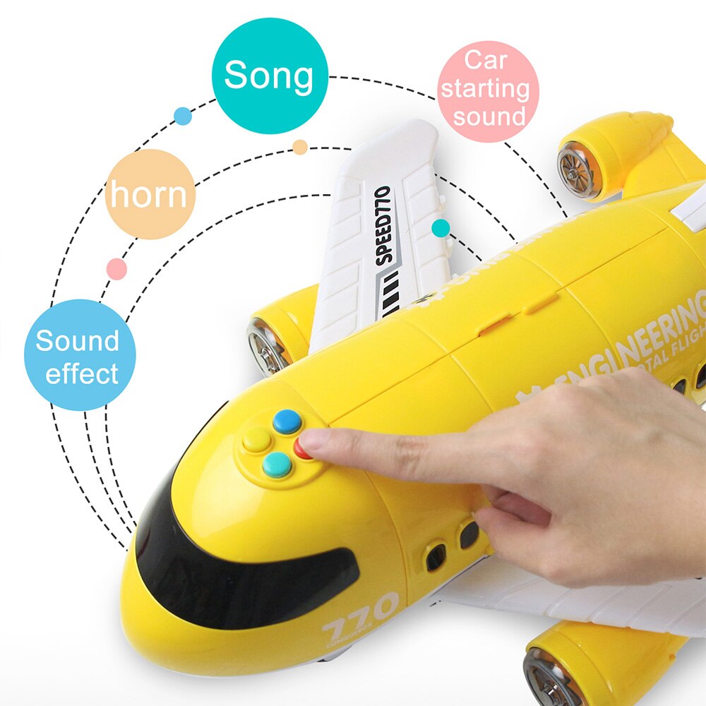Fun Kids Musical Airplane Toy Playset