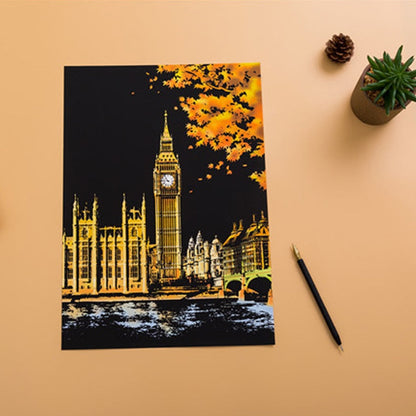 Colorful Create Your Own Scratch Art Kit