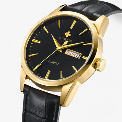 Stylish Leather Mens Watch - Elegant Accessory