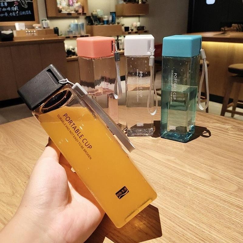 Clear Glass Insulated Water Bottle Flask
