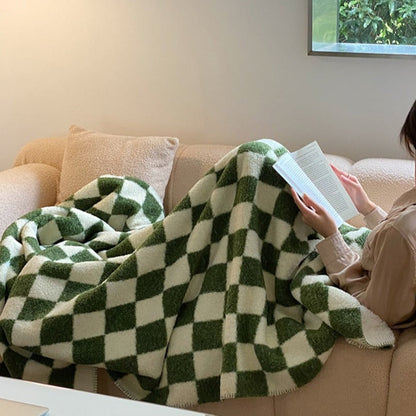 Warm Plaid Blanket Throw