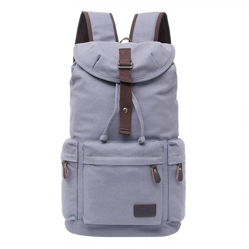 Spacious Durable Canvas Hiking Travel Backpack