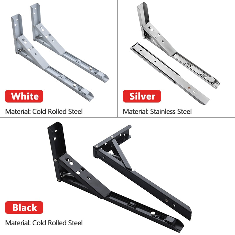 Space-Saving Wall Mount Folding Shelf Bracket
