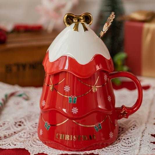 Colorful 3D Holiday Christmas Tree Coffee Mug - Befez