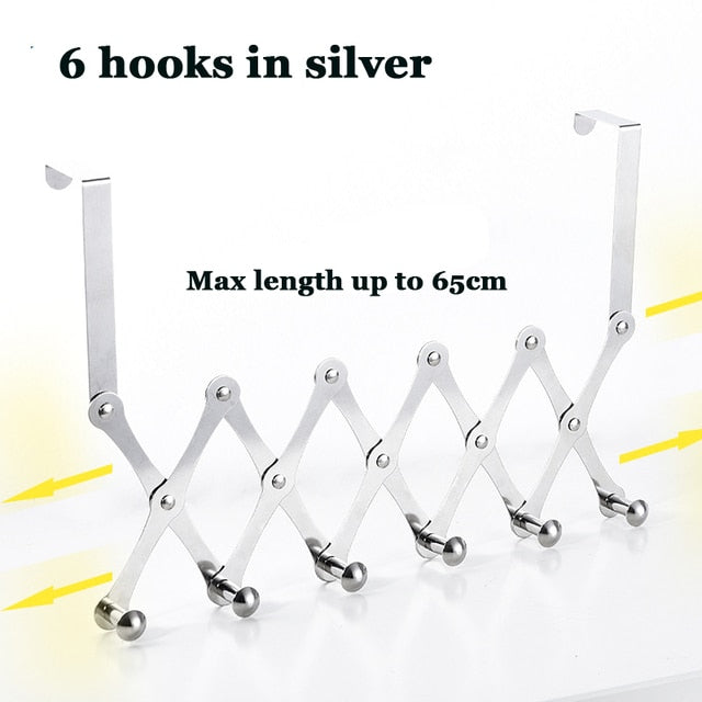 Space Saving Over Door Storage Hook Rack