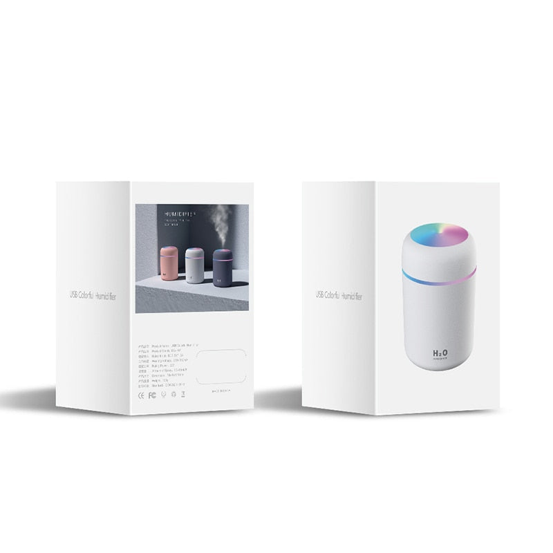 Cool Mist Air Humidifier with Colorful Night Light