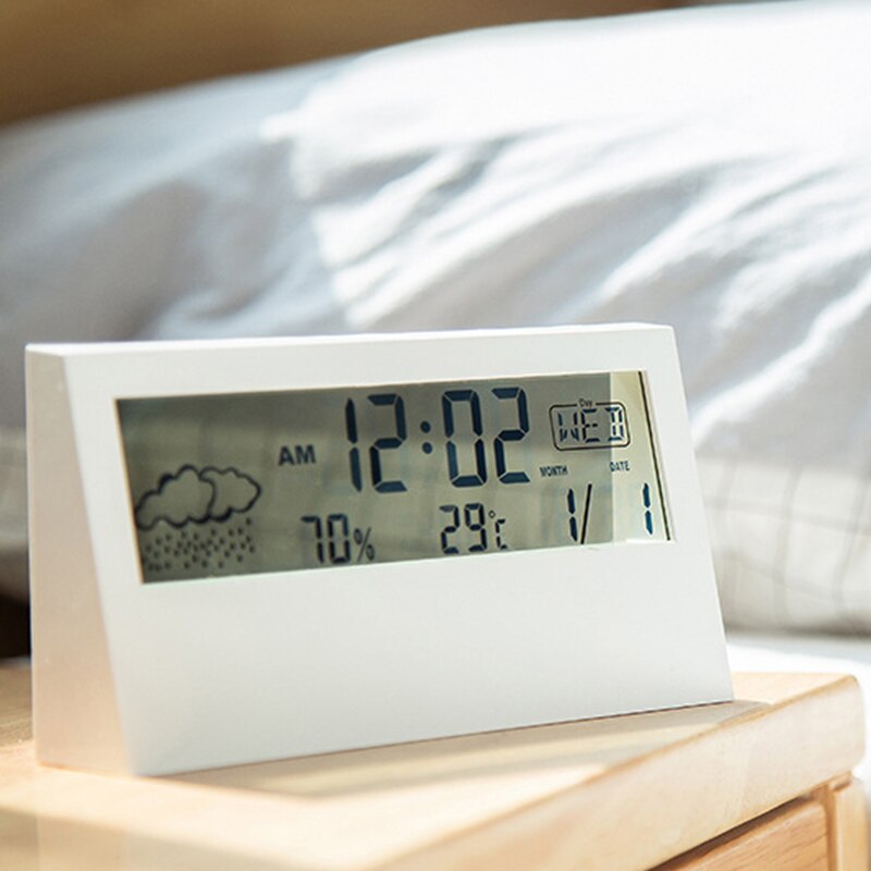 Clear Glass Digital Table Clock
