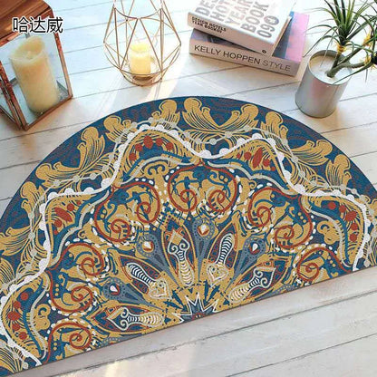 Befez | Rustic Anti-Slip Half Circle Door Mat