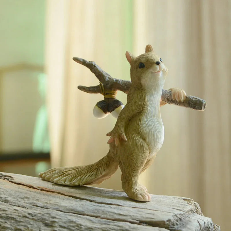 Cute Squirrel Figurine with Heart