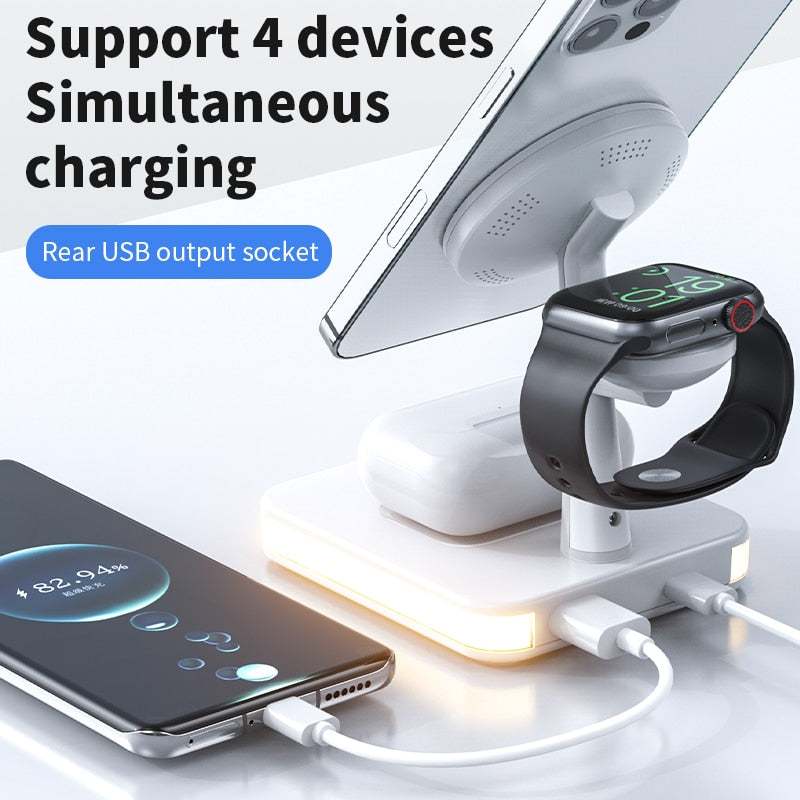 Compact Wireless Charging Desk Lamp