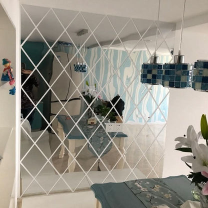 Stylish 3D Wall Mirror Triangle