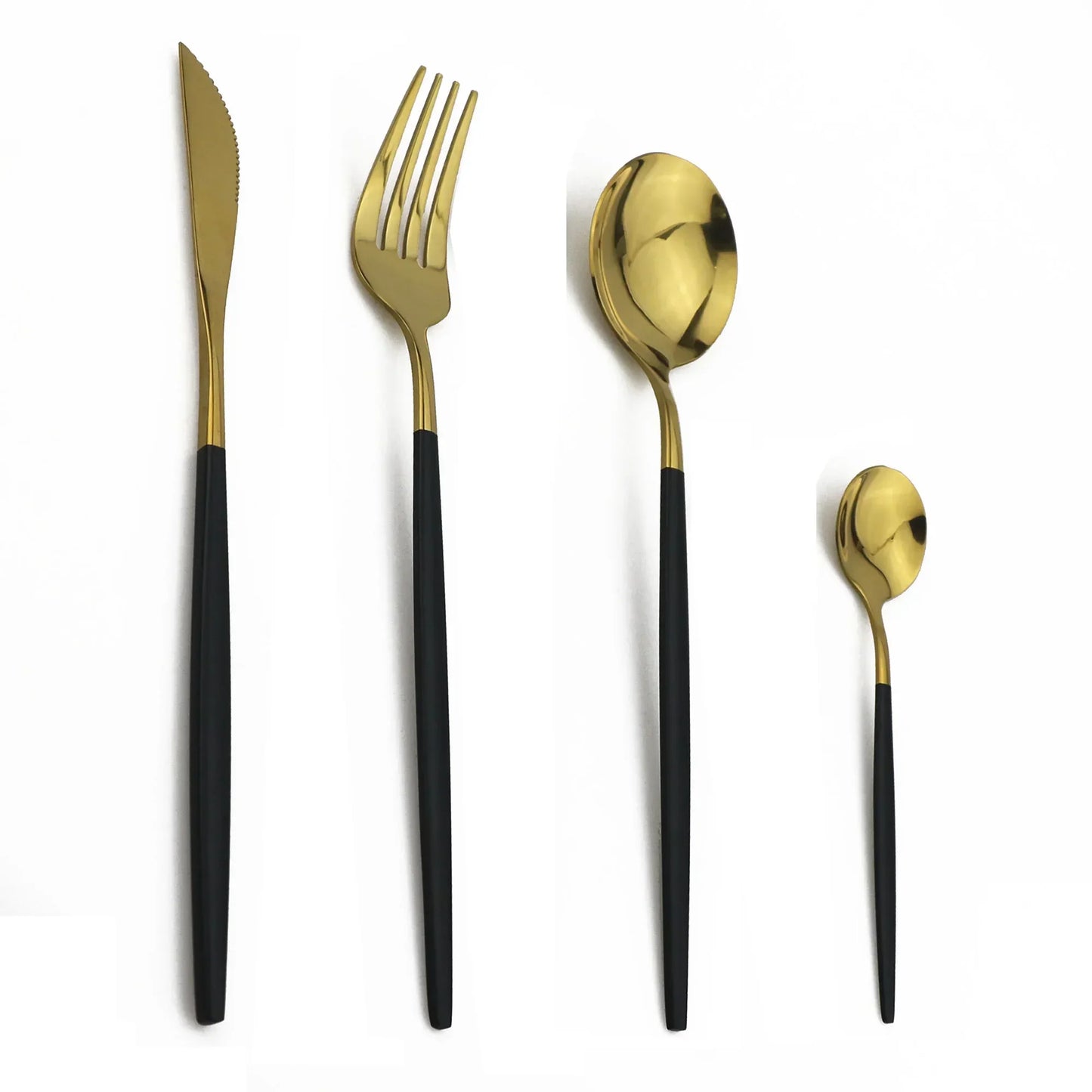 Premium Gold Plated Stainless Steel Silverware Set