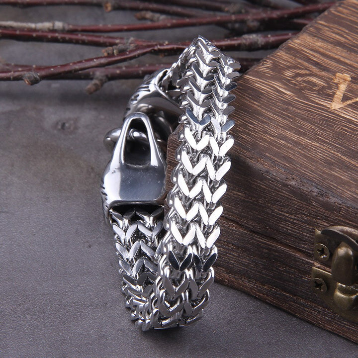 Unique Viking Style Wolf Bracelet for Men