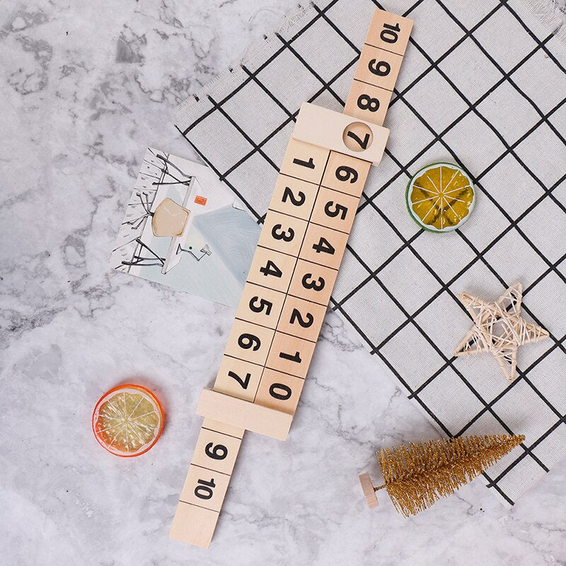 Fun Interactive Wooden Math Puzzle Toy
