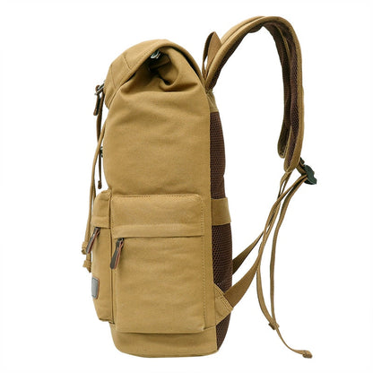 Spacious Durable Canvas Hiking Travel Backpack