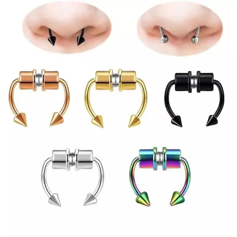 Strong Magnetic Nose Ring Piercing