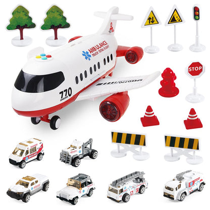 Fun Kids Musical Airplane Toy Playset