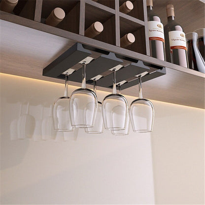 Space Saving Under Sink Glass Shelf Rack