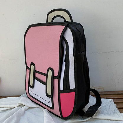 Fun 2D Graphic Unisex School Backpack