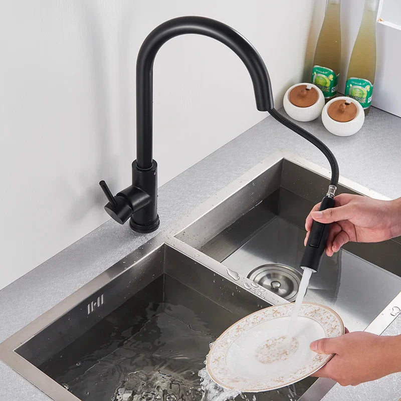 Modern Hands-Free Kitchen Faucet with Sensor Tap