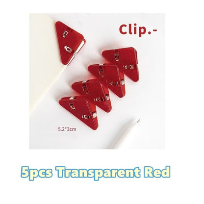 Colorful Page Triangle Bookmark Clip