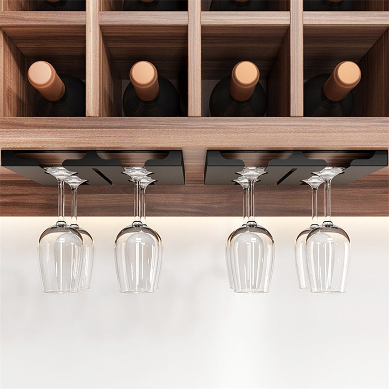 Space Saving Under Sink Glass Shelf Rack