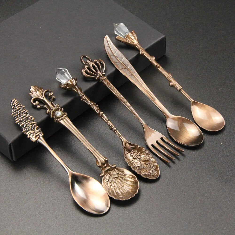 Antique Engraved Silver Teaspoon