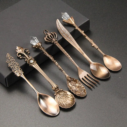 Antique Engraved Silver Teaspoon