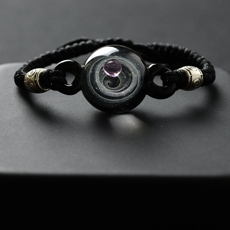 Colorful Galaxy Beaded Wristband