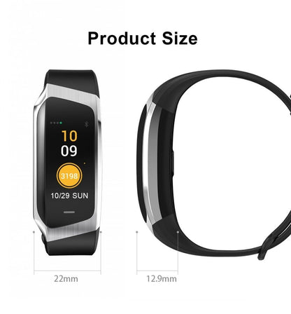 Befez | Slim Fitness Tracker Watch Waterproof Pulse Monitor Sport Band