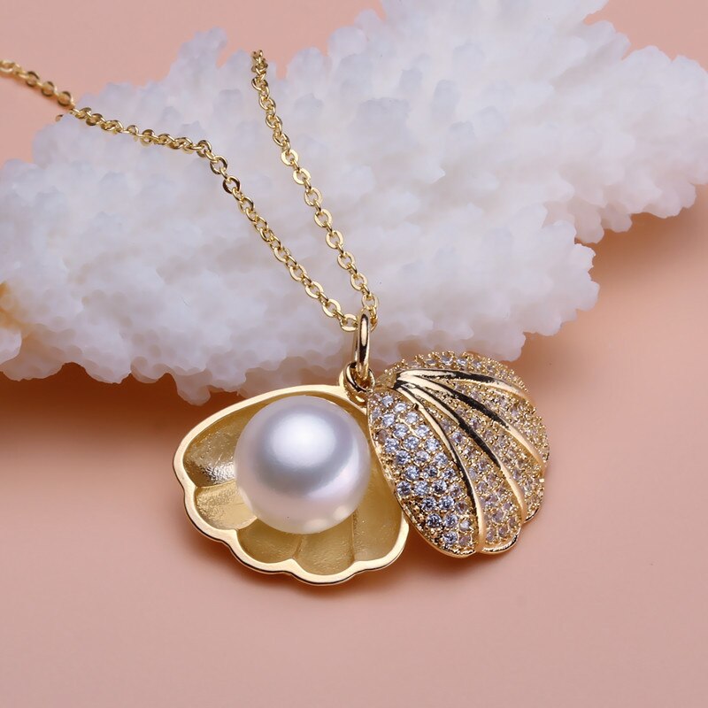 Ocean Inspired Shell Drop Necklace