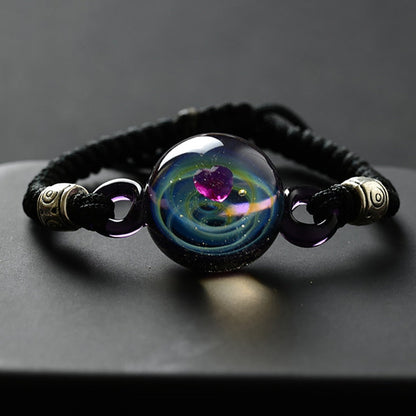 Colorful Galaxy Beaded Wristband