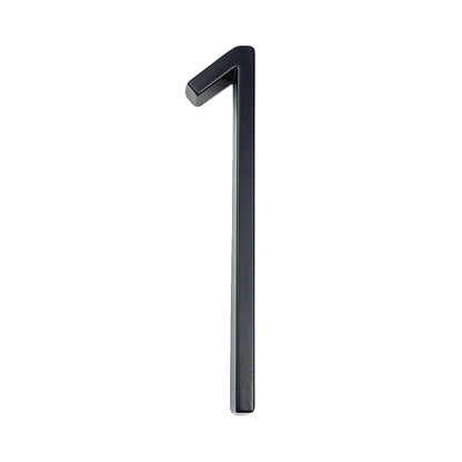 Big Silver Metal House Number Sign