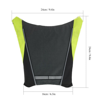 Visible LED Safety Jacket for Cycling Outdoor Night Ride