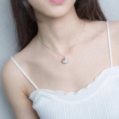 Ocean Inspired Shell Drop Necklace
