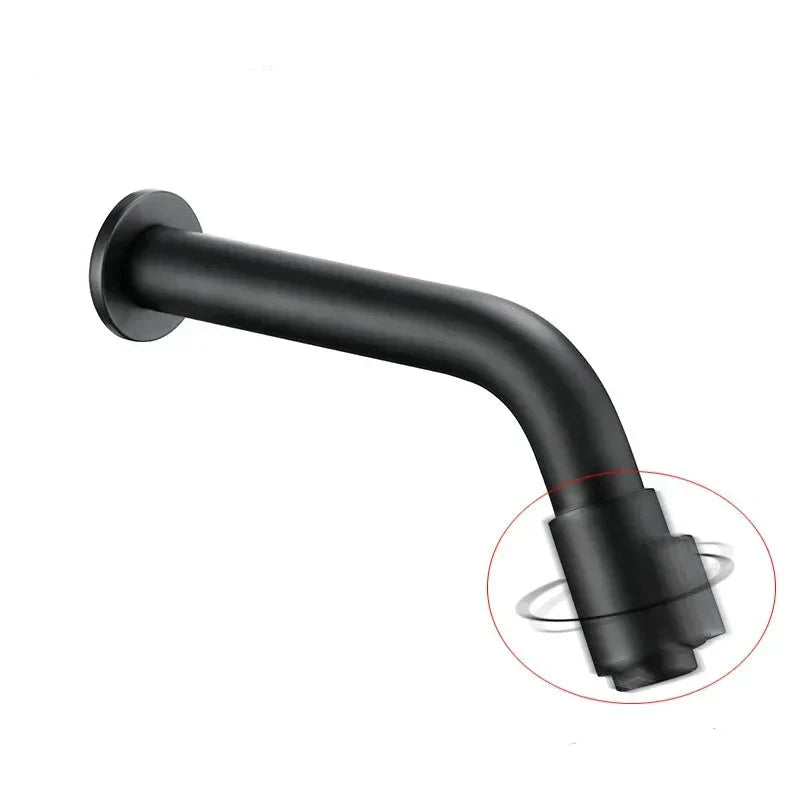 Sleek Black Wall Mount Faucet
