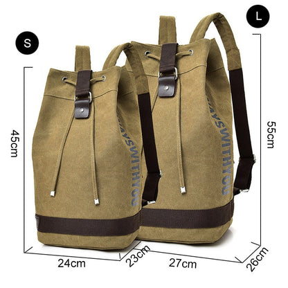 Versatile Travel Canvas Tote Backpack Bag