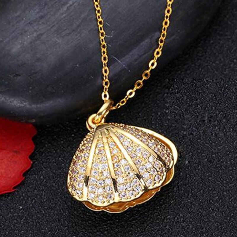 Ocean Inspired Shell Drop Necklace - Befez