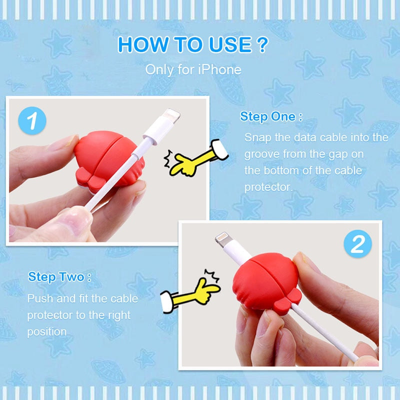 Colorful Phone Cable Protective Cover