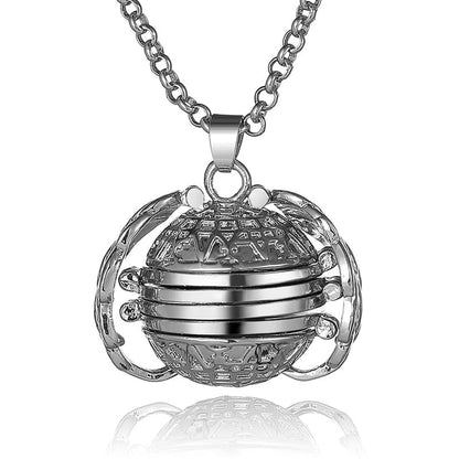Vintage Wing Shaped Picture Necklace